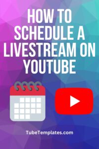 schedule a livestream