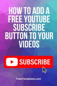 free youtube subscribe button