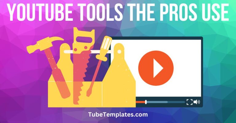 youtube tools the pros use