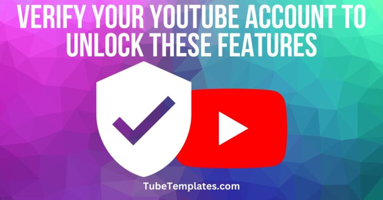 verify your youtube account