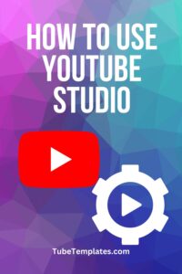 how to use youtube studio